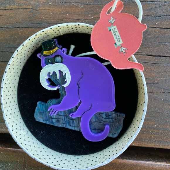 NIB ~ ERSTWILDER “THEODORE THE TAMARIN” BROOCH 2018 - Picture 3 of 5